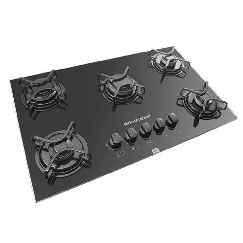 Cooktop Brastemp Ative A Gás 5 Bocas Preto 220V
