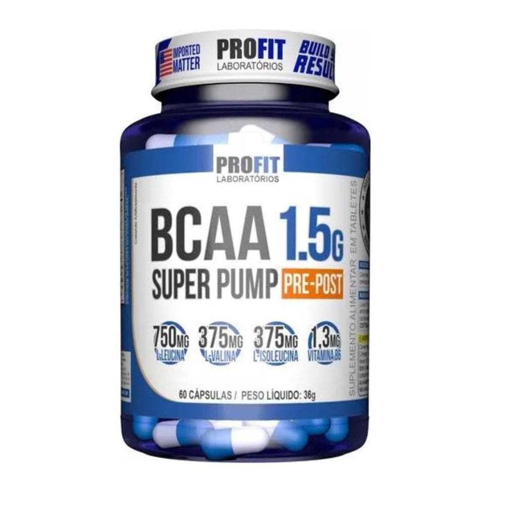 Suplemento Bcaa 1.5G Super Pump 60 Caps
