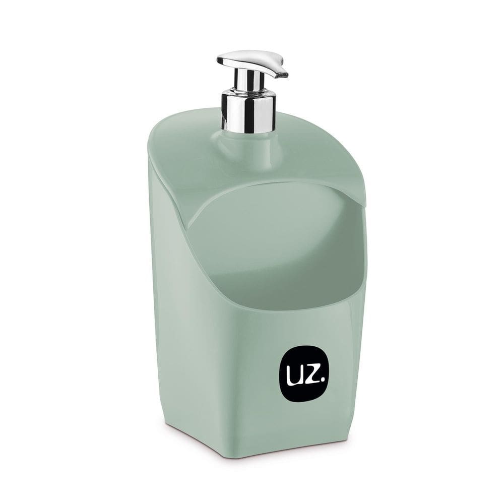 Porta Detergente Dispenser Com Suporte Para Esponja Uz Verde