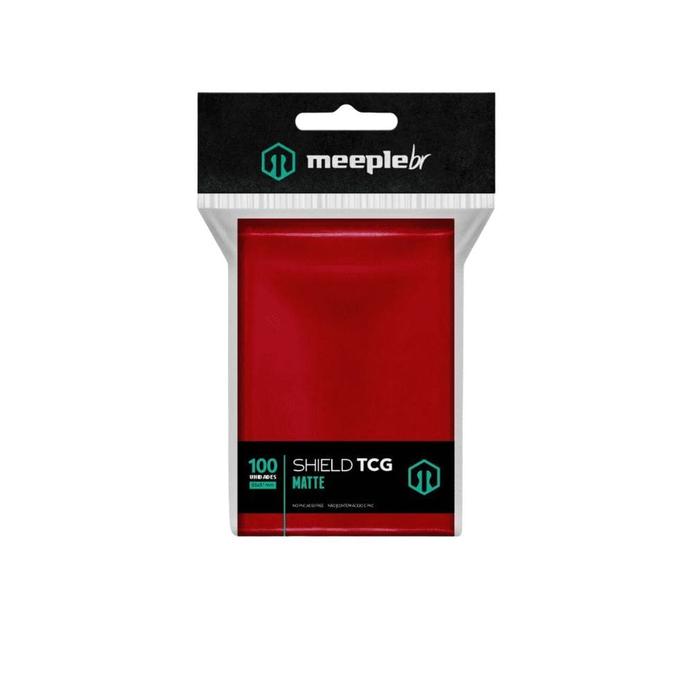 Sleeves Shield TCG Matte Colorido Padrão 66 X 91mm 100 unidades MeepleBR (63,5 x 88mm)