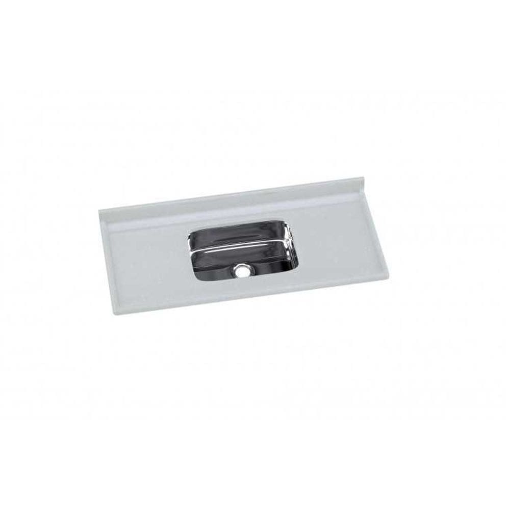 Pia Cozinha 120 x 55cm Roralit C/cuba Inox Pedra Clara