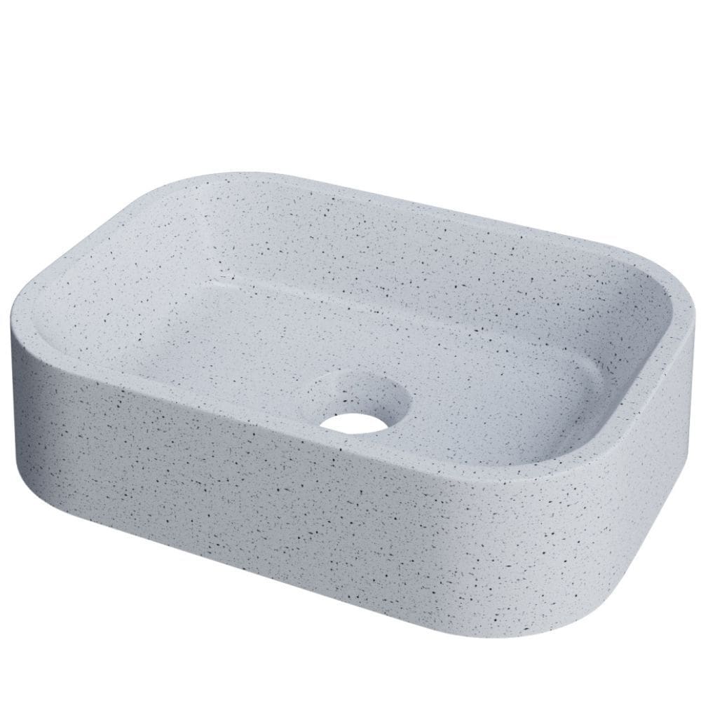 Cuba de Apoio Retangular Para Banheiro Lavabo C01 BR37W Branco Granit Matte - Lyam