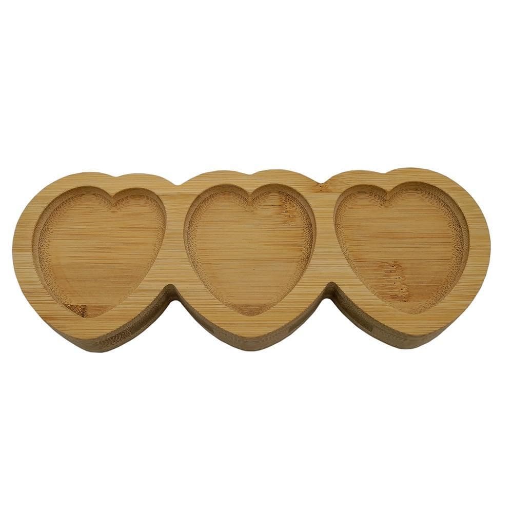 Petisqueira Corações Bambu 25Cm Class Home