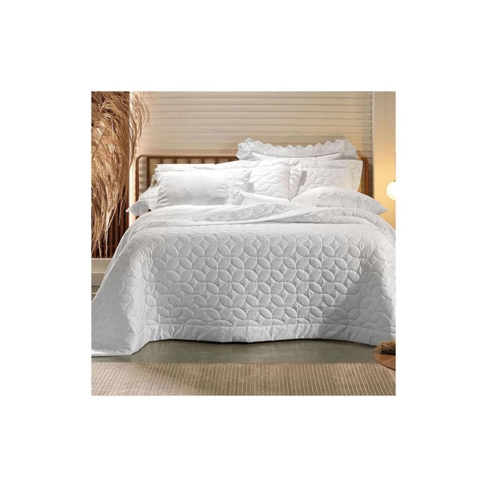 Kit Cobre Leito Colcha Queen Altenburg Heritage 300 Fios
