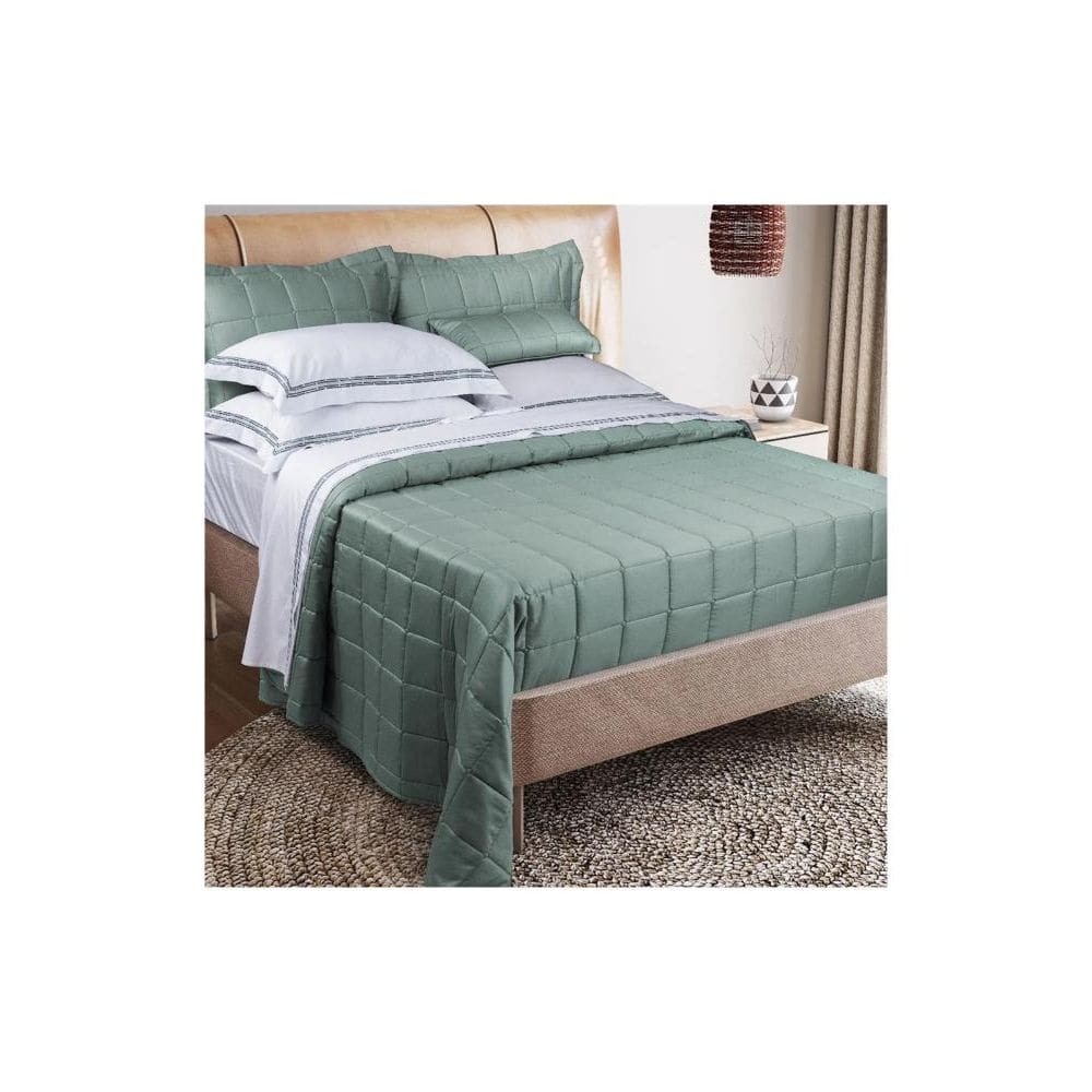 Kit Cobre Leito Colcha Queen Marken Fassi Piazza 300 Fios