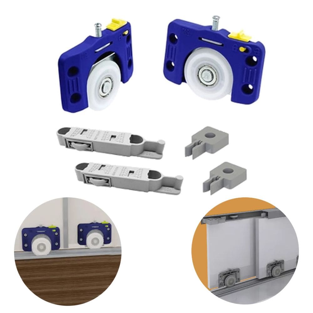 Kit para Porta de Correr Sobrepor 1 Porta JP360 Joelini