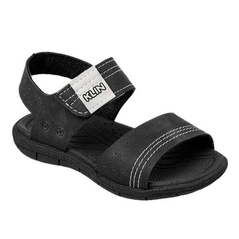 Sandália Klin Tic Tac Casual Preto Imperdivel Cód: 220