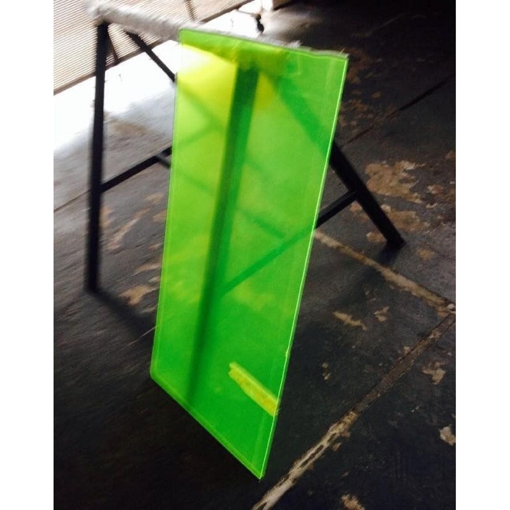 Chapa Acrílica Verde Florescente 50x50cm 3,0mm + Película