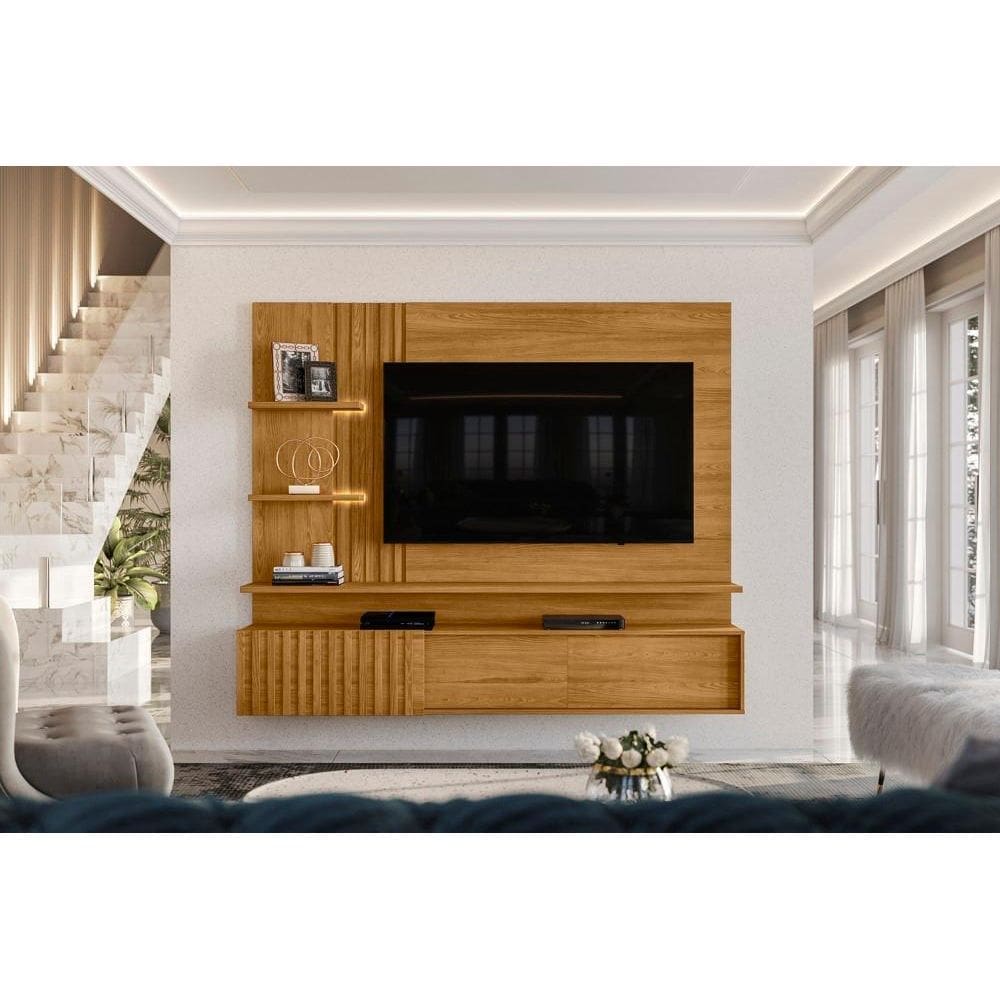 Painel Atena para TV de até 65 polegadas - Cumaru - Madetec