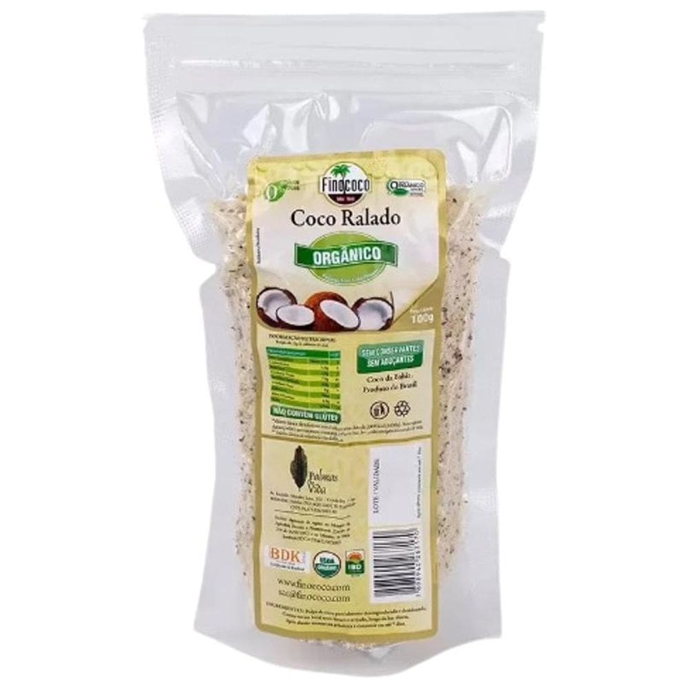 Kit 2X: Coco Ralado Orgânico Finococo 100G