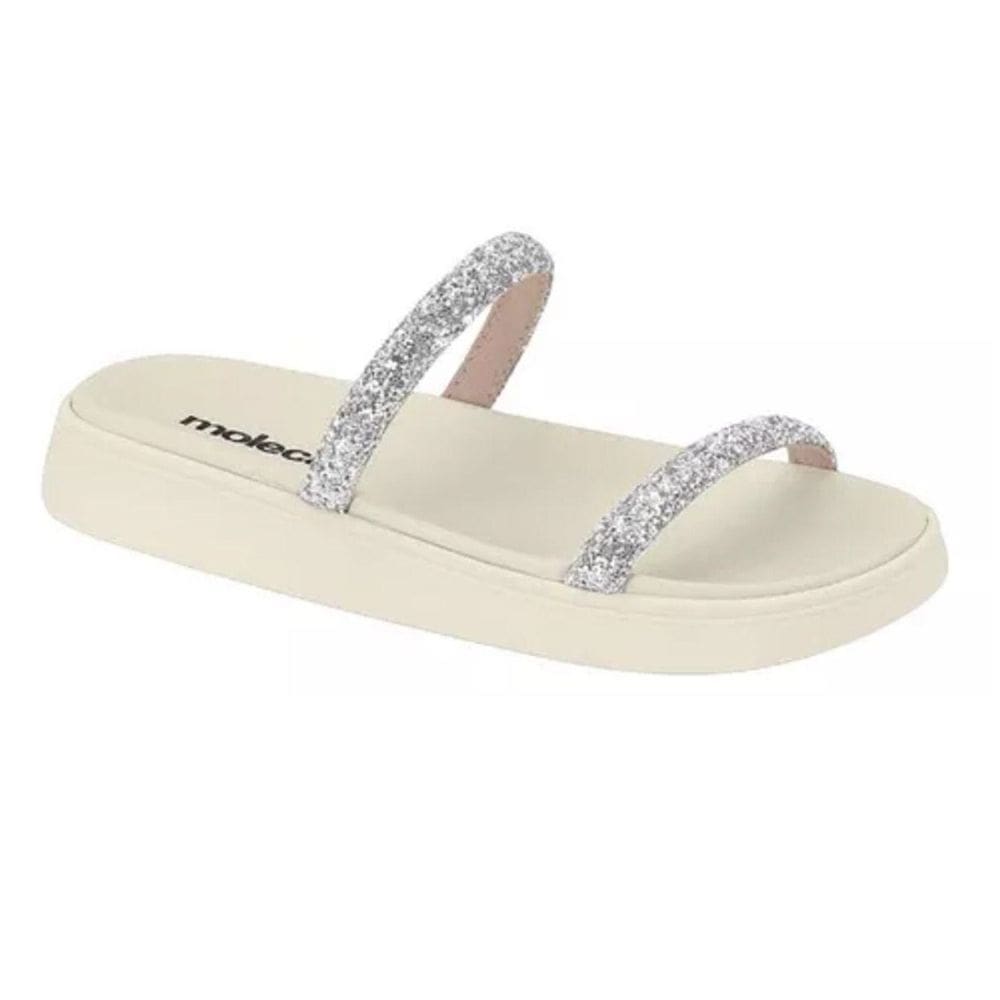 Tamanco Feminino Moleca Papete Glitter
