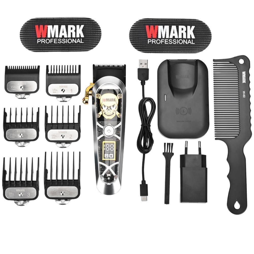 Aparador De Pelo Wmark Ng 130 Acabamento Base De Inducao