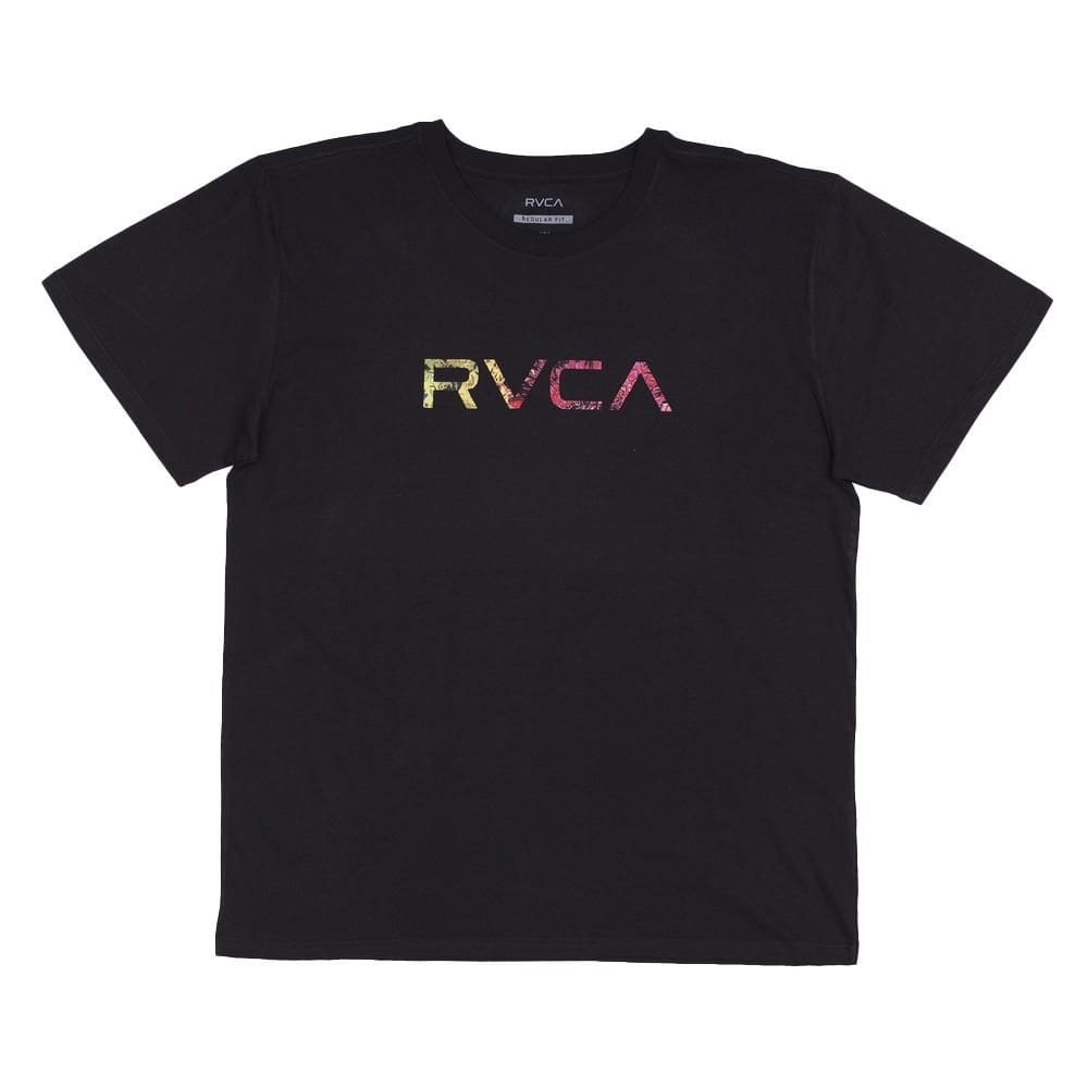 Camiseta RVCA Floral Flame Plus Size SM25 Masculina Preto