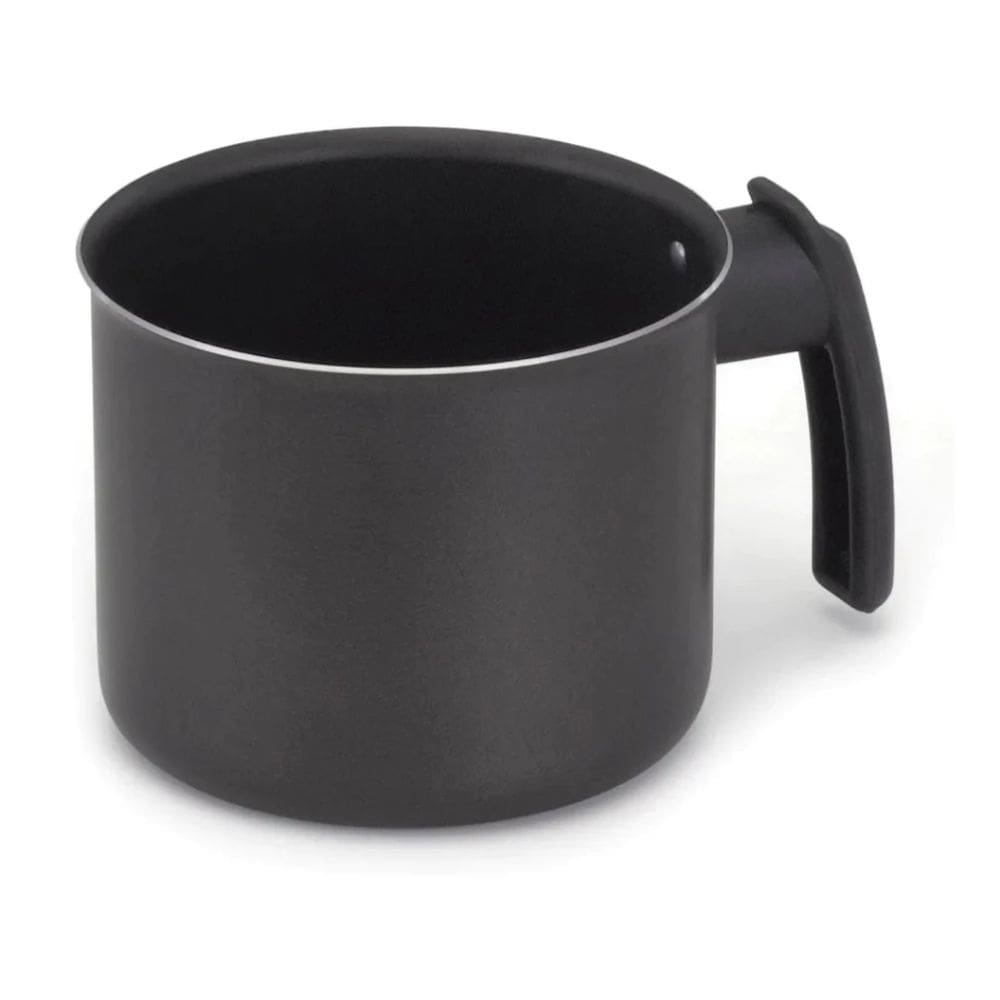 Leiteira Fervedor Caneco Antiaderente Preto Em Alumínio 14cm