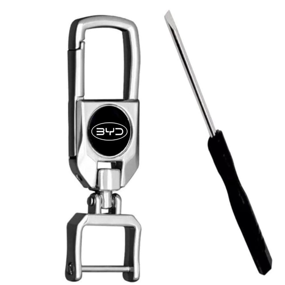 Chaveiro Carro Aço Cromado - Modelo Han - 8cm