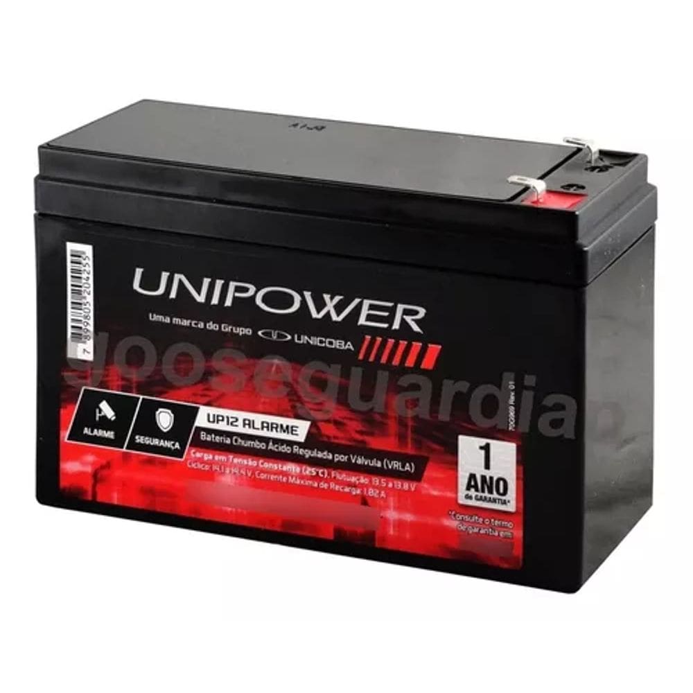 Bateria 12v Unipower Up12 Alarme Cerca Elétrica Cftv