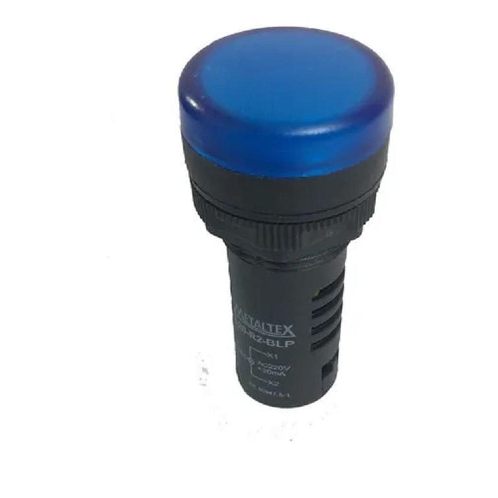 Sinaleiro Led 220V Azul Ip65 Metaltex
