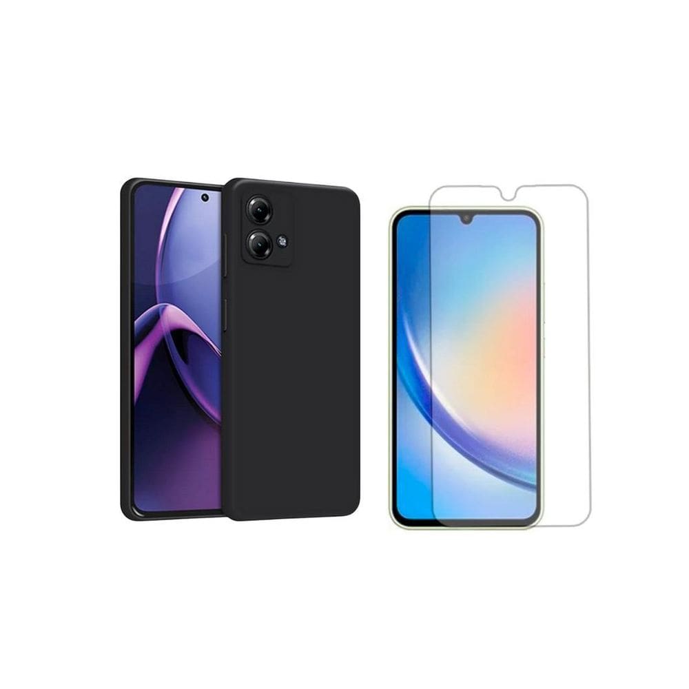 Capa Veludo + Película Hidrogel Compatível Para Moto G24
