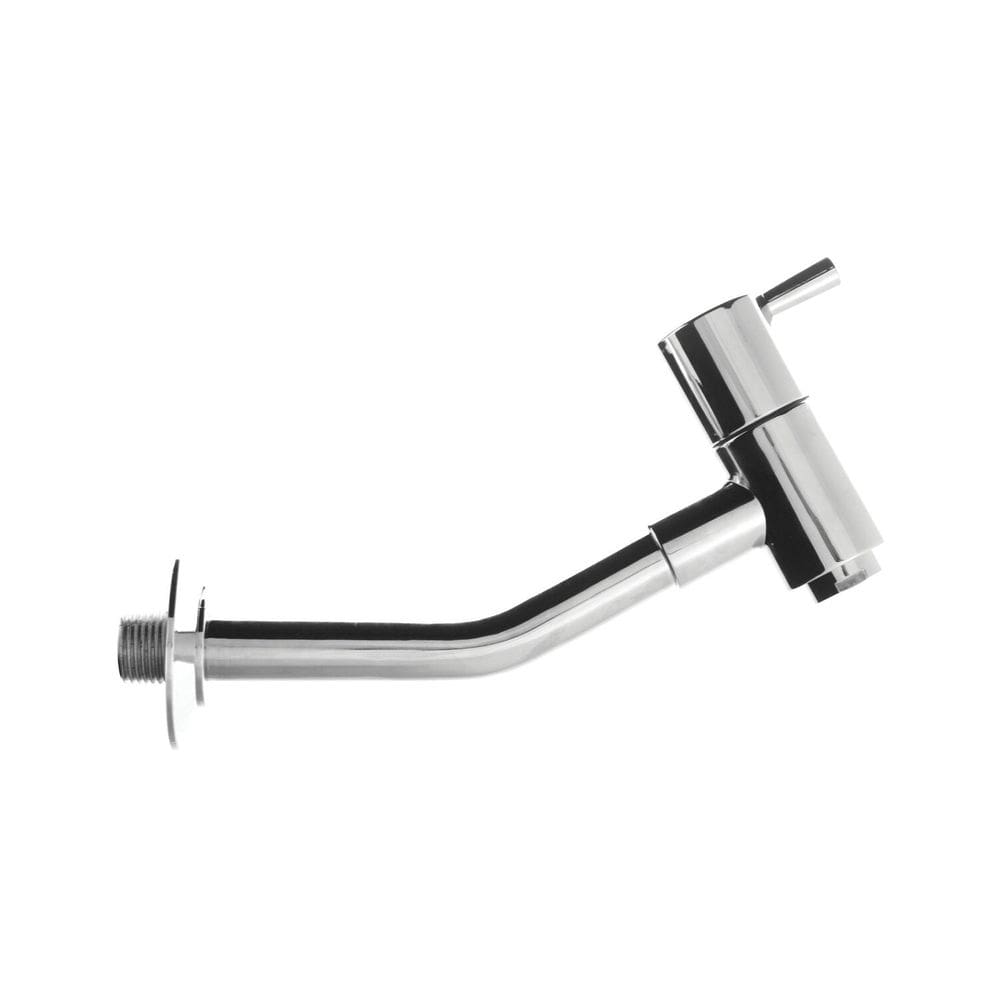 Torneira Parede Metal Luxo 1/4 de Volta Cinza