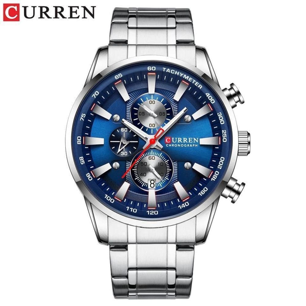 Relógio Masculino Curren Estiloso Top Aço Inox