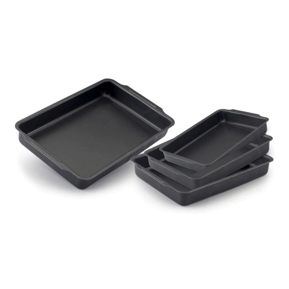 Conjunto Assadeiras Antiaderente Retangular Alta com Aba Nº 1 a 4