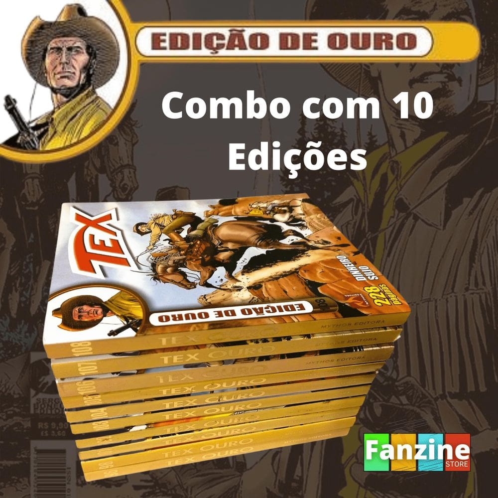 Revistas Tex Ouro - Combo 10 unidades