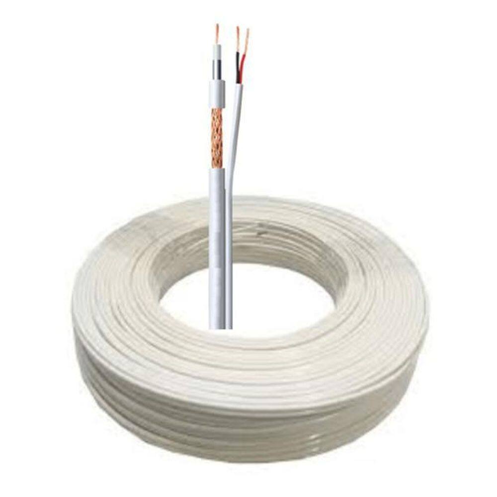 Cabo Coaxial Bipolar 4Mm Flexivel 80% De Malha 100M