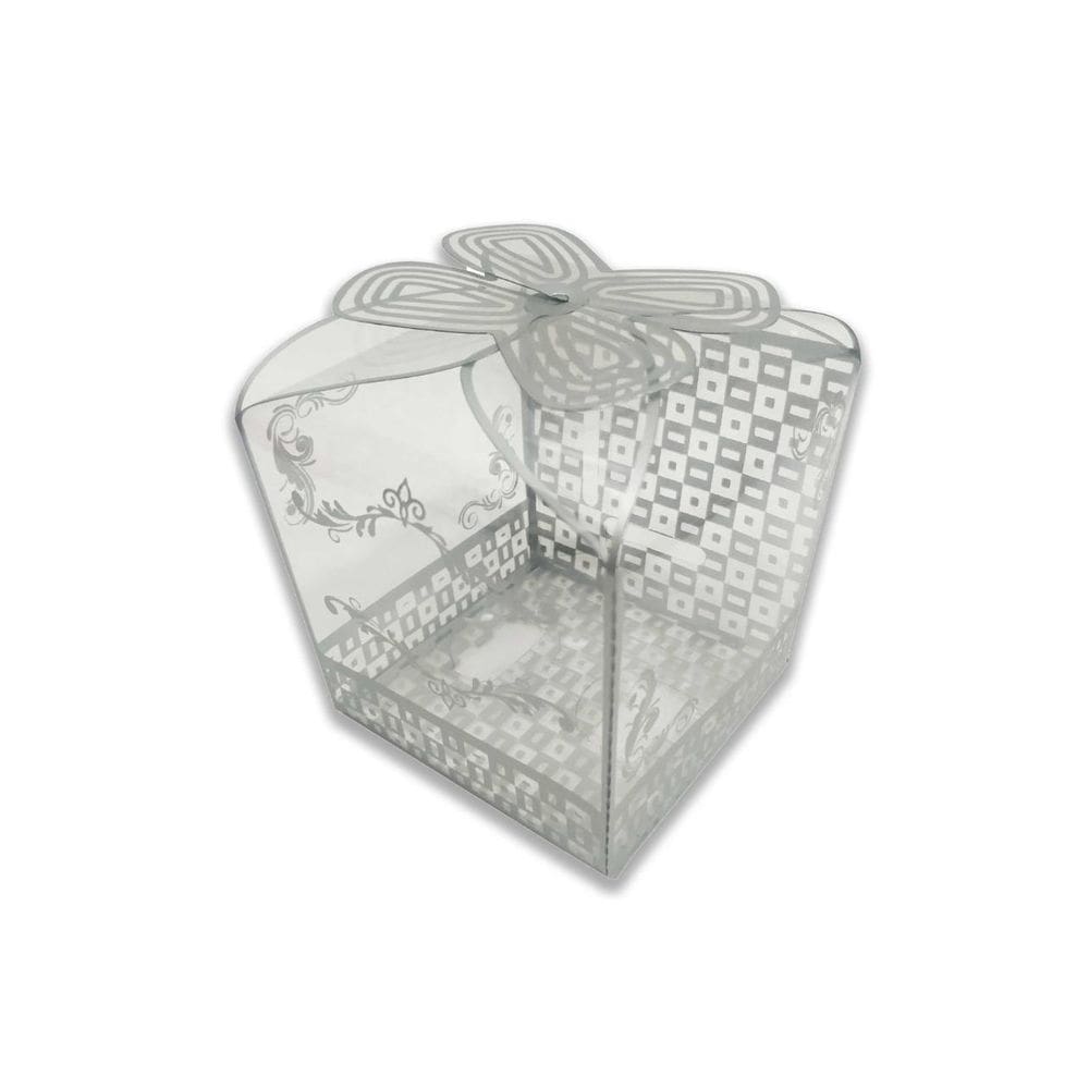 Caixa Para Cupcake, Mini Bolo, 10 Unidades, Prata