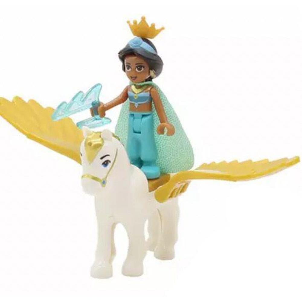 Boneco Blocos De Montar Jasmine Cavalo Alado