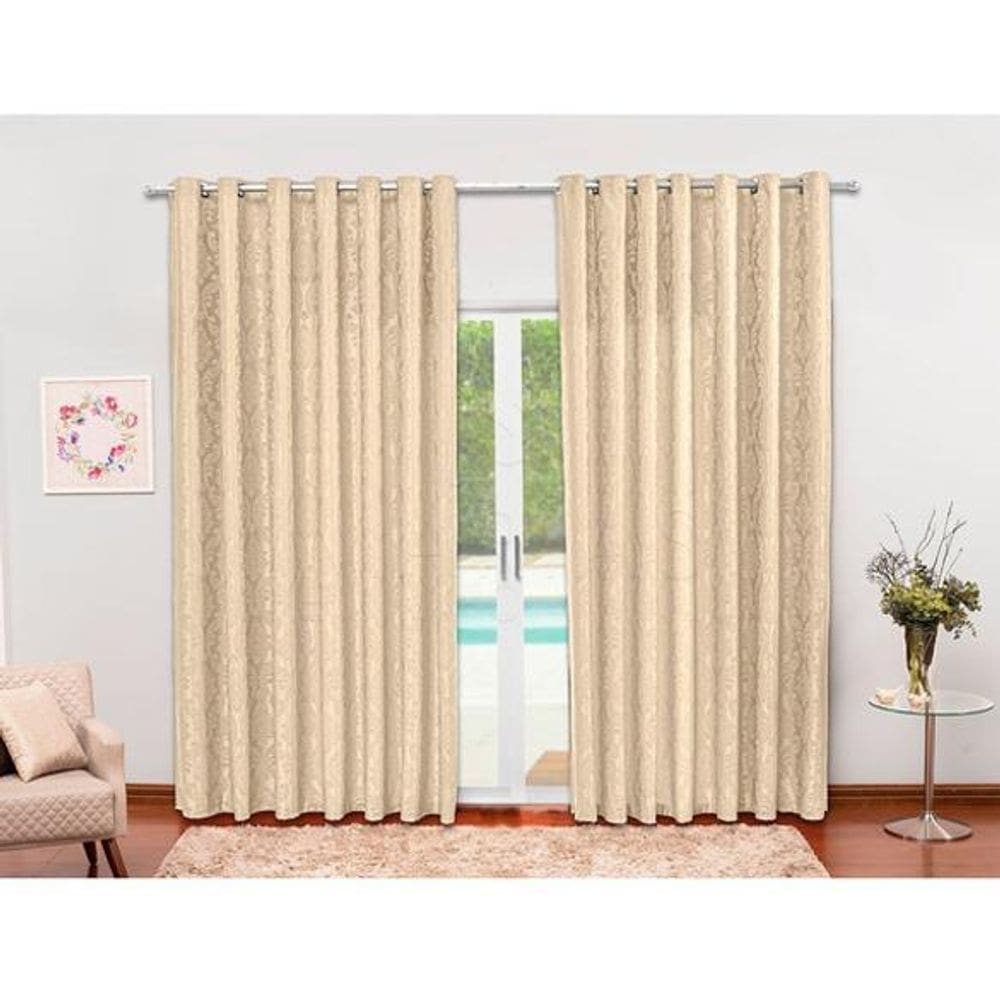 Cortina Jacquard Em Tecido Semi Blackout 4,00X2,50