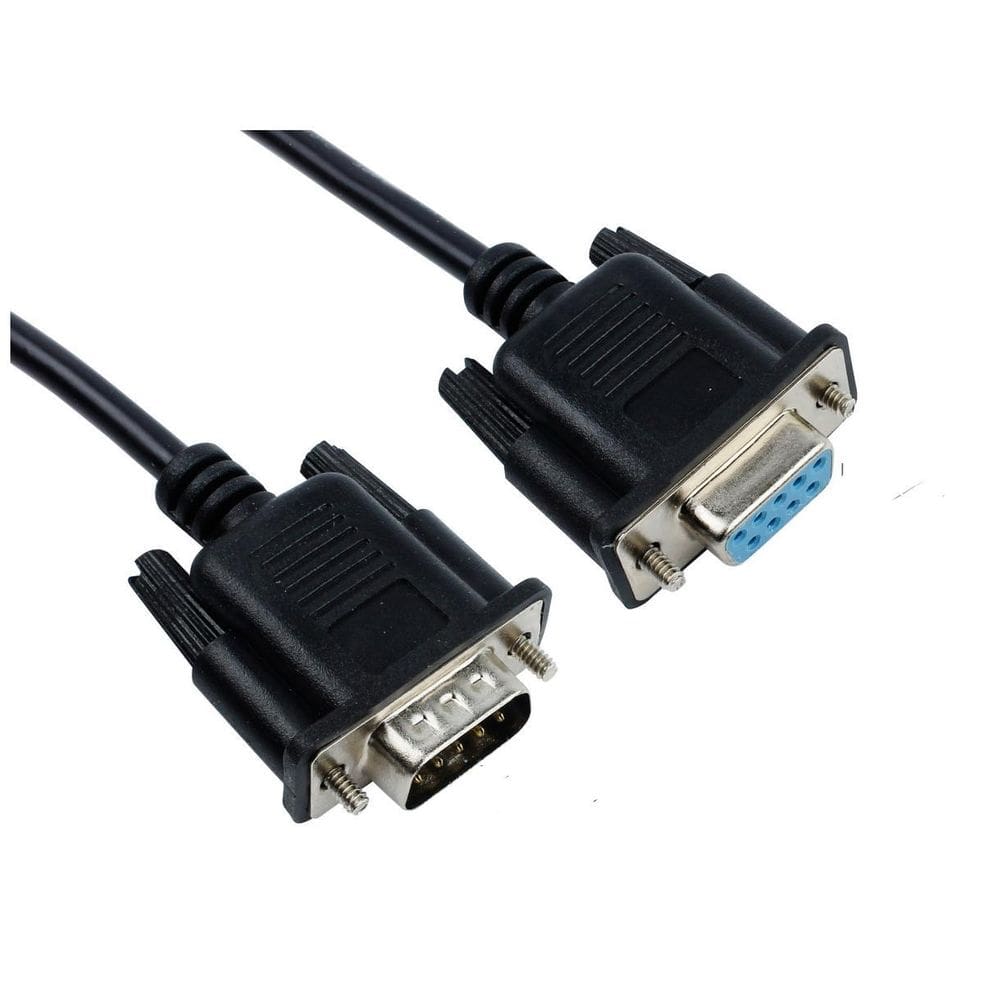 Cabo Adaptador Conversor Db9 Macho X Db9 Fêmea 9 Pinos