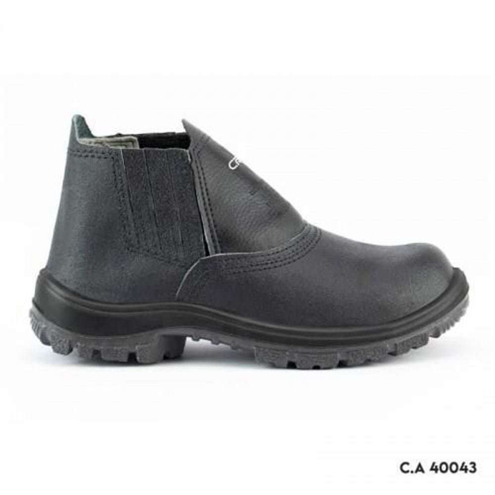 Botina Crival Elástico Pu Bidensidade Bico Pvc 38