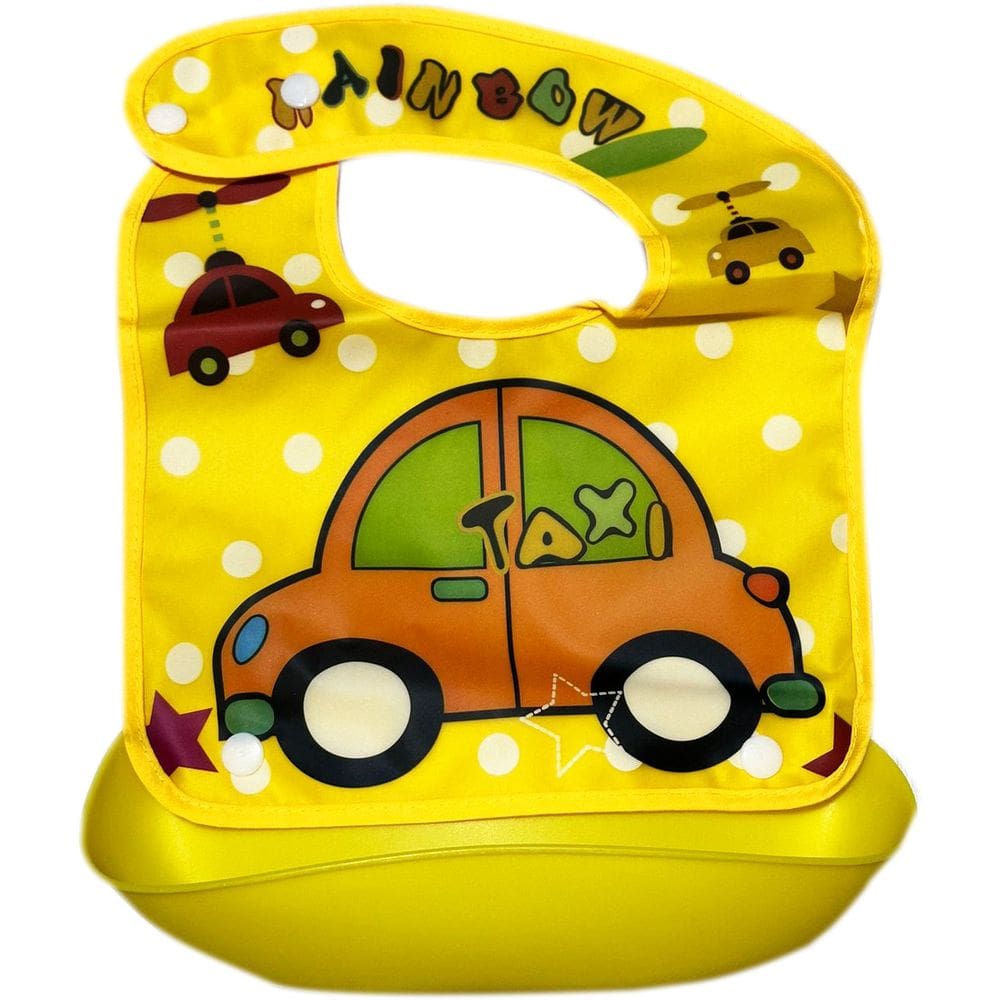 Babador Plastico Com Bolso Pega Migalhas Colorido