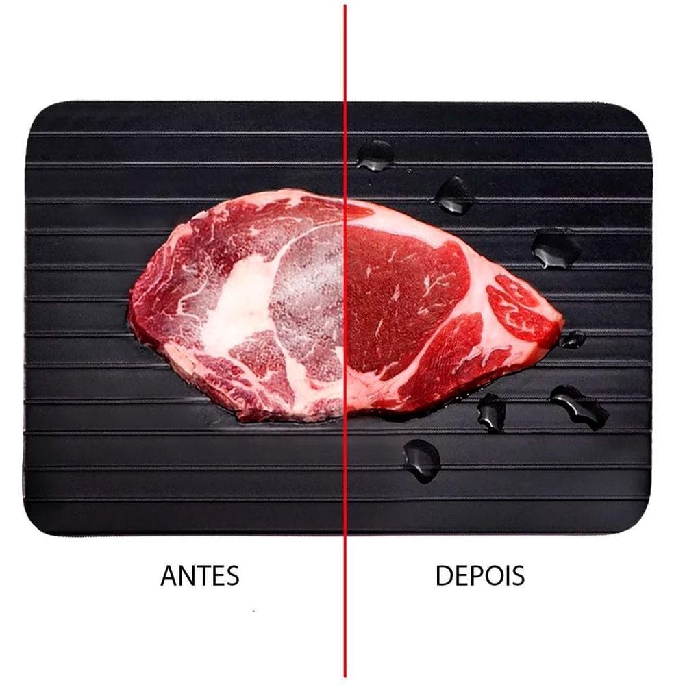 Placa Para Descongelar Carnes E Peixes Em Tempo Recorde