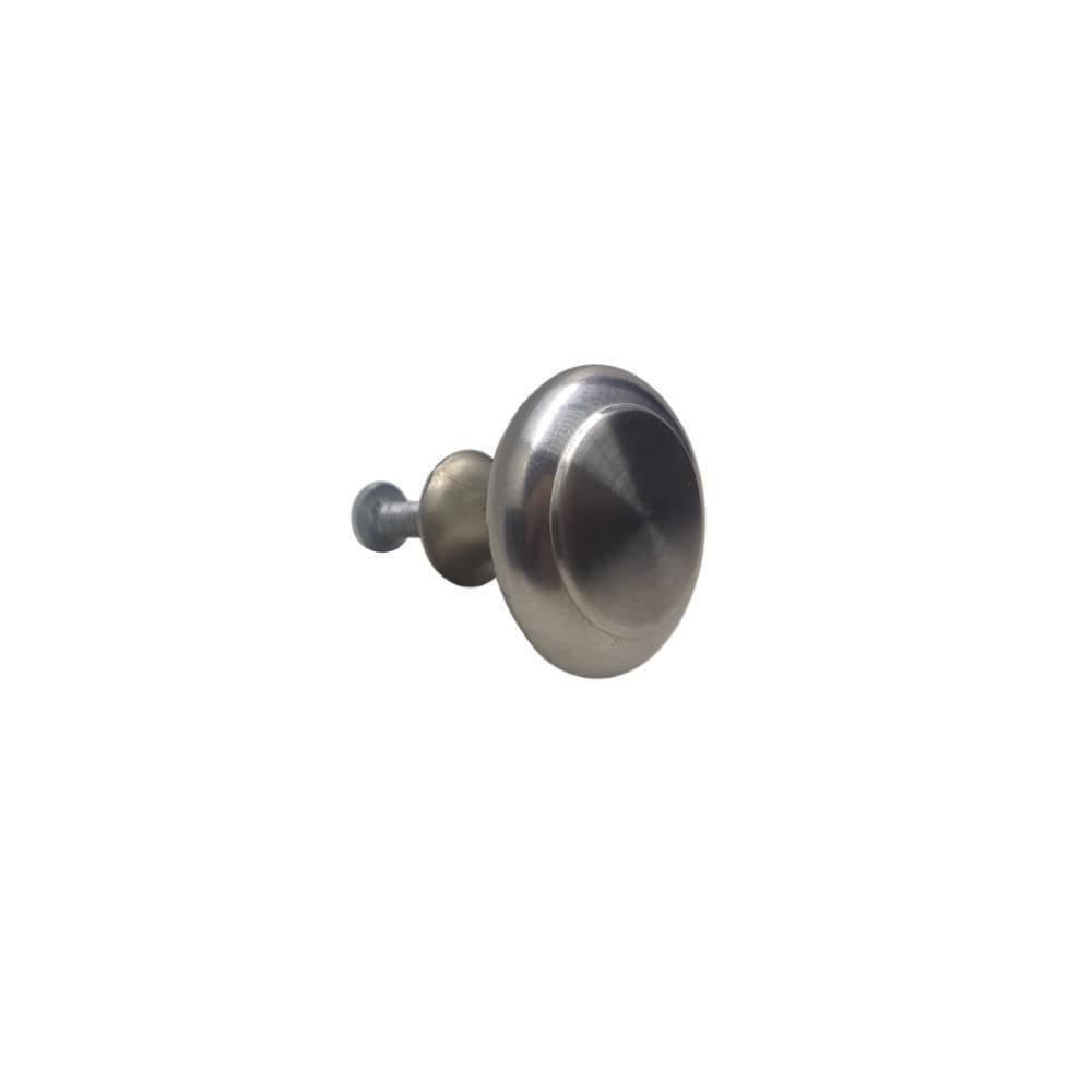 Puxador Decorativa Para Moveis Botão Inox Escovado 27Mm
