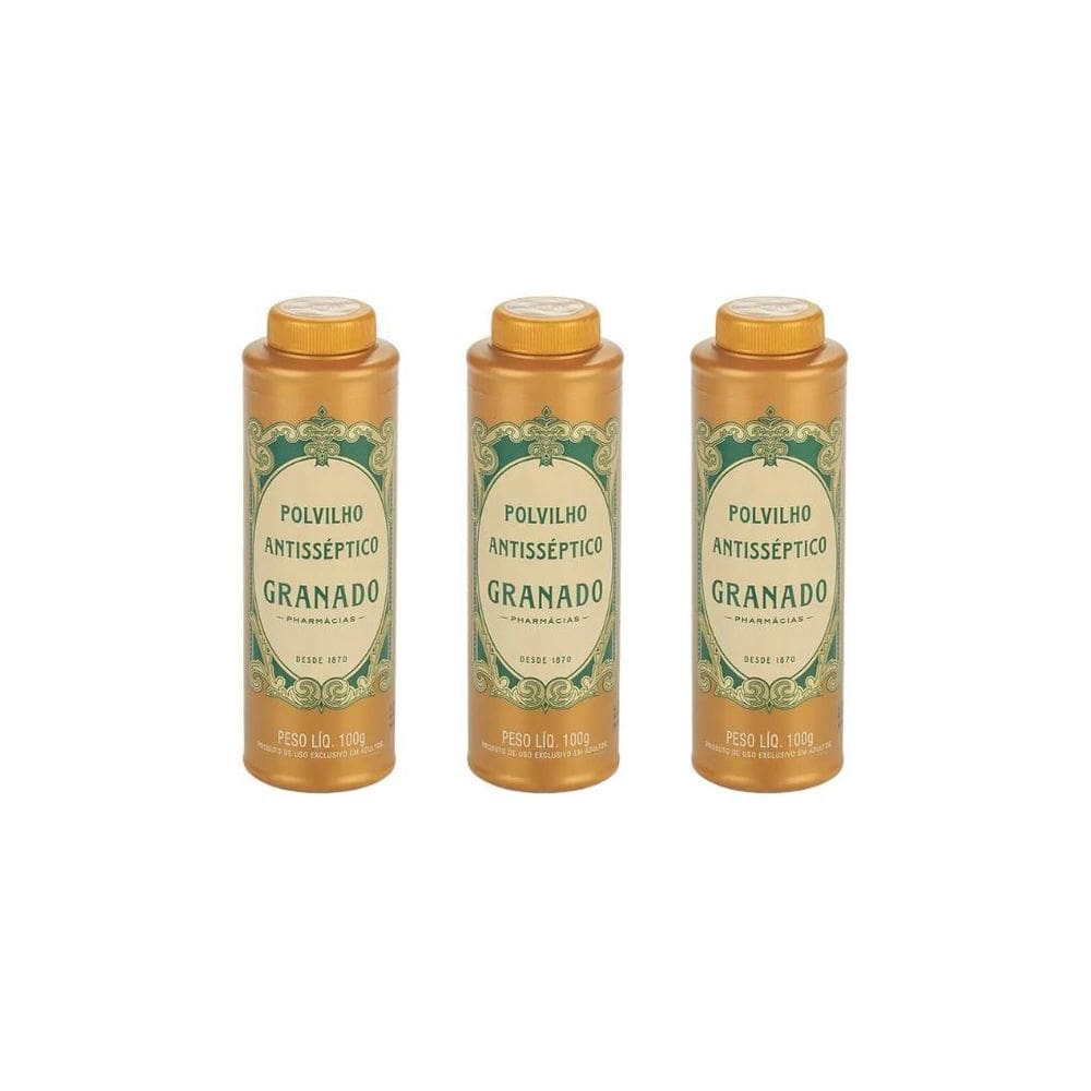 Talco Pes Granado 100G Tradicional-Kit C/3Un
