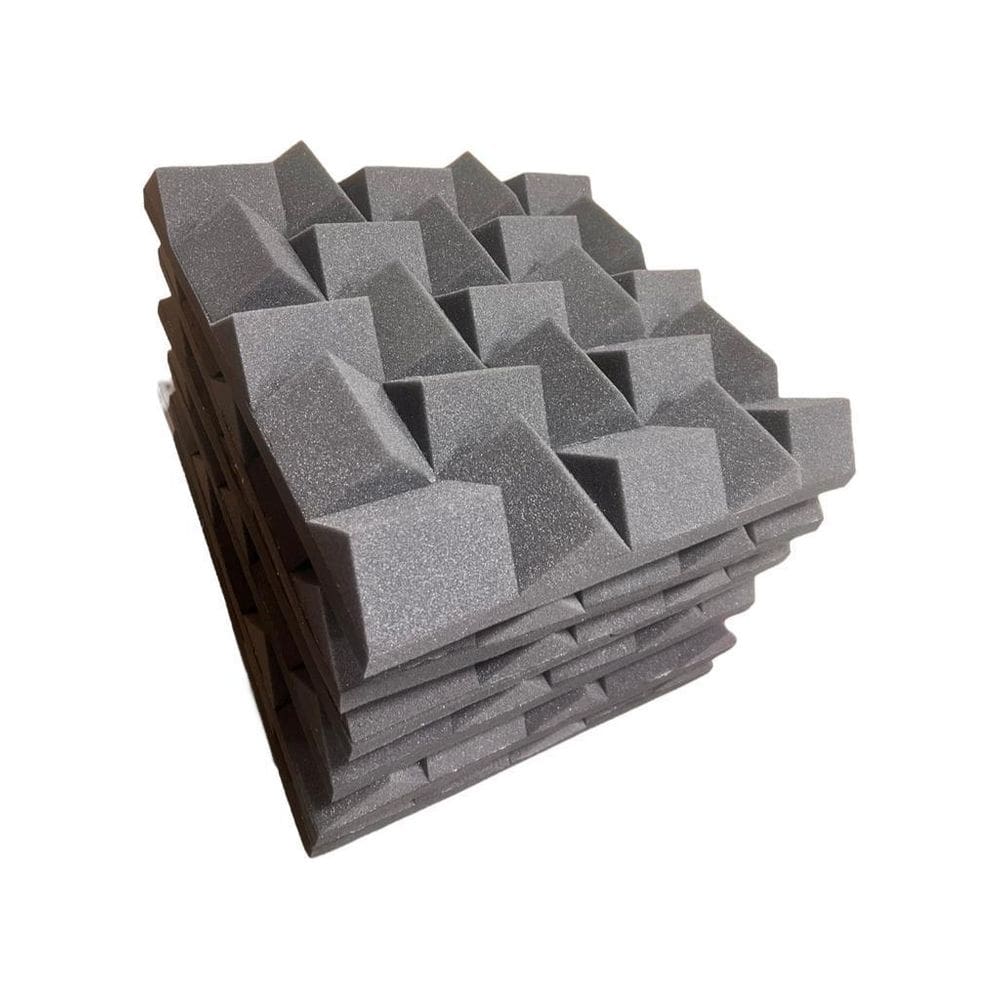 Espuma Acústica 50 X 50 X 7Cm Alpha - 12 Pl Anti Chamas