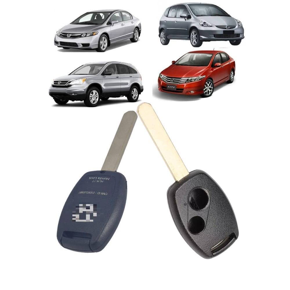Capa Carcaça Chave Hon Civic Fit Crv City 2Botoes Sem Panic