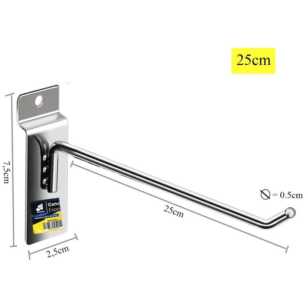 Gancho expositor de 25cm modelos (BAR-22401-2)