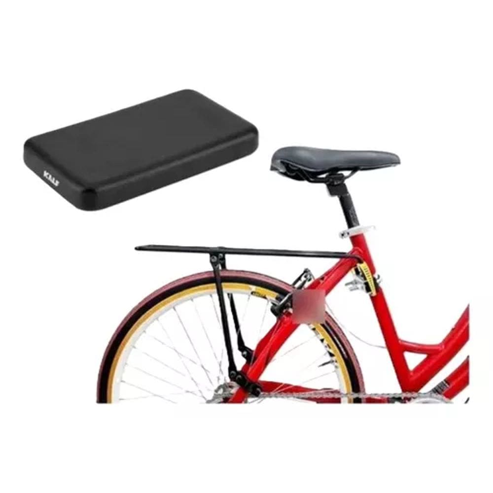 Kalf - Bagageiro Bicicleta Garupa Traseiro Aro 26/29 + Assento Kalf