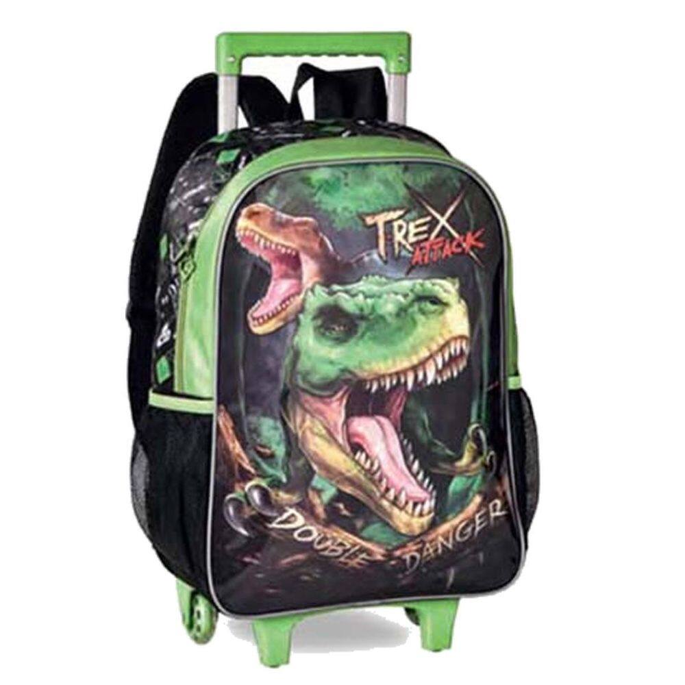 Mochila De Rodinhas Infantil Dinossauro T-Rex Clio
