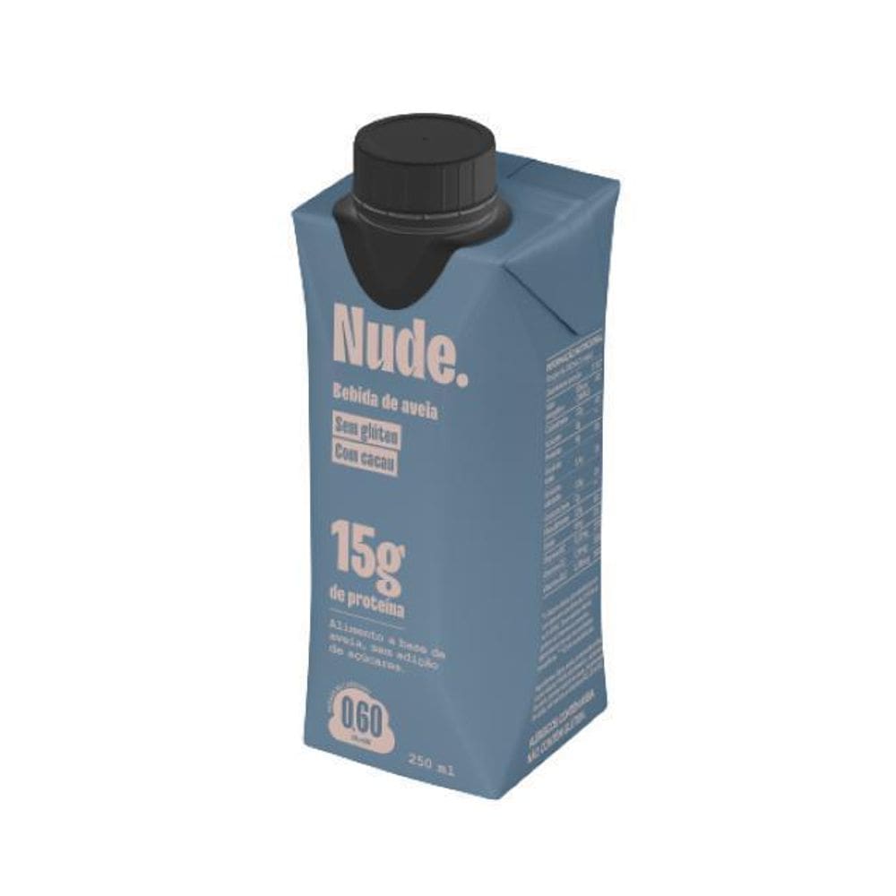 Bebida Vegetal Proteica de Aveia Cacau Nude 250ml - Nude