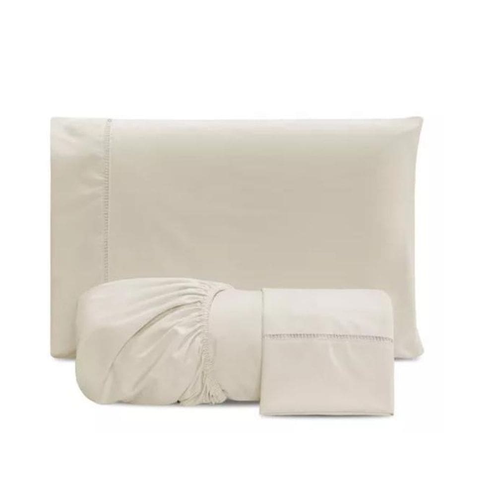 Jogo Lençol Queen 3 Peças Ponto Palito 400 Fios Micropercal