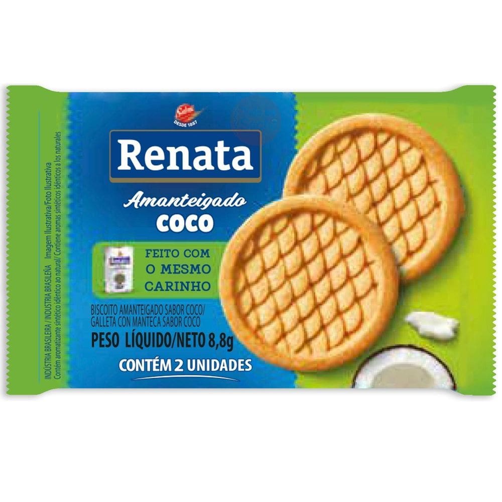 Biscoito Sache Renata Chocolate Leite Maisena Coco 1020 Und