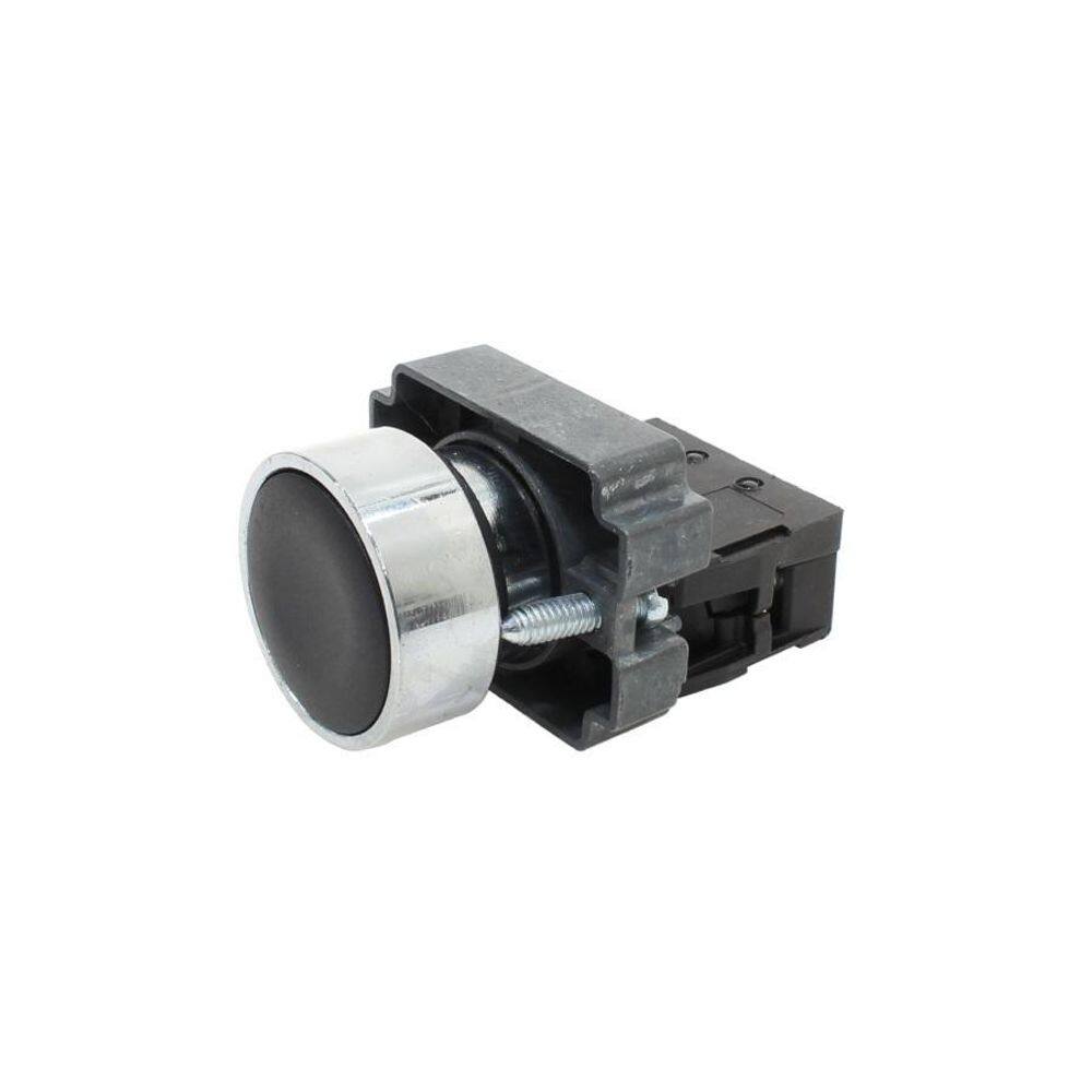 Botão Metálico Faceado 22Mm 1Nf Preto M20Af - Metaltex