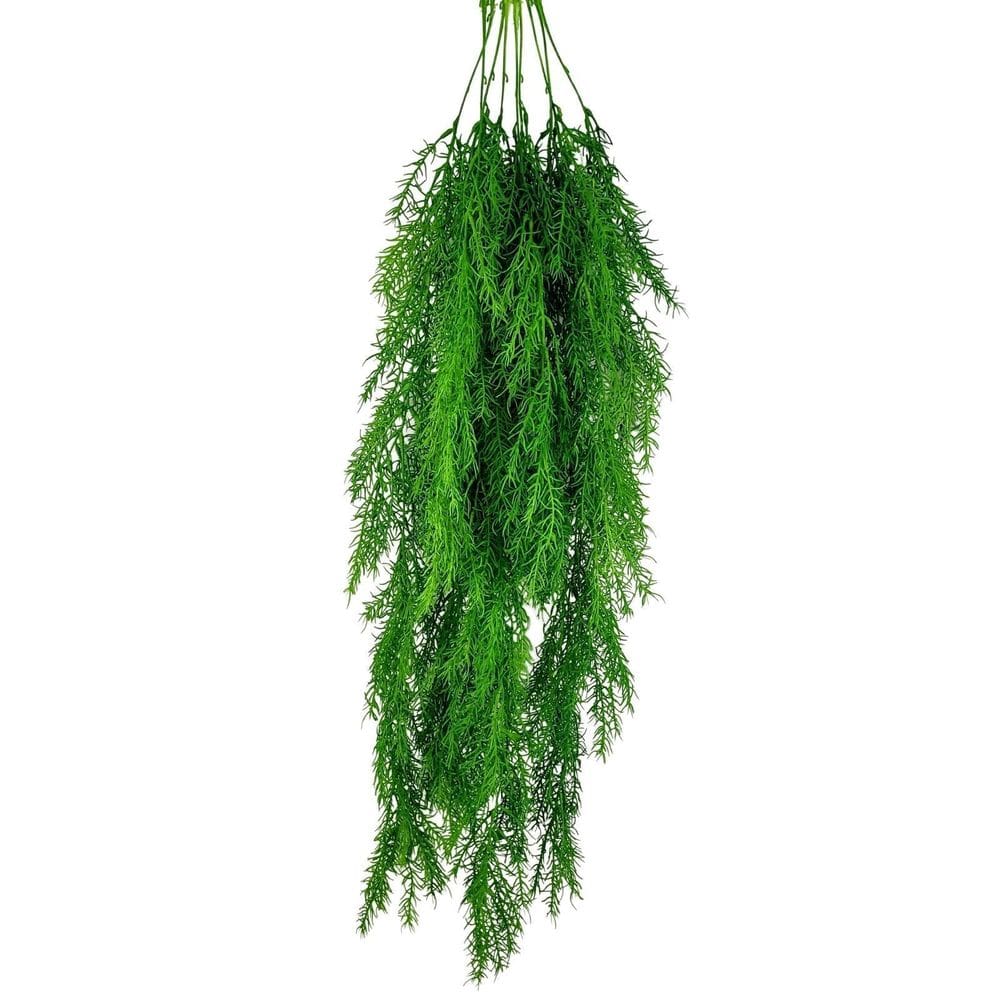 Pendente Aspargo 100X15Cm Planta Artificial Kit 3Pc