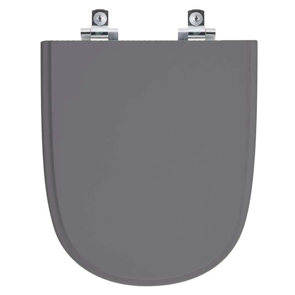 Assento Sanitário Soft Close Ezedra Cinza Quartzo para vaso Ideal Standard