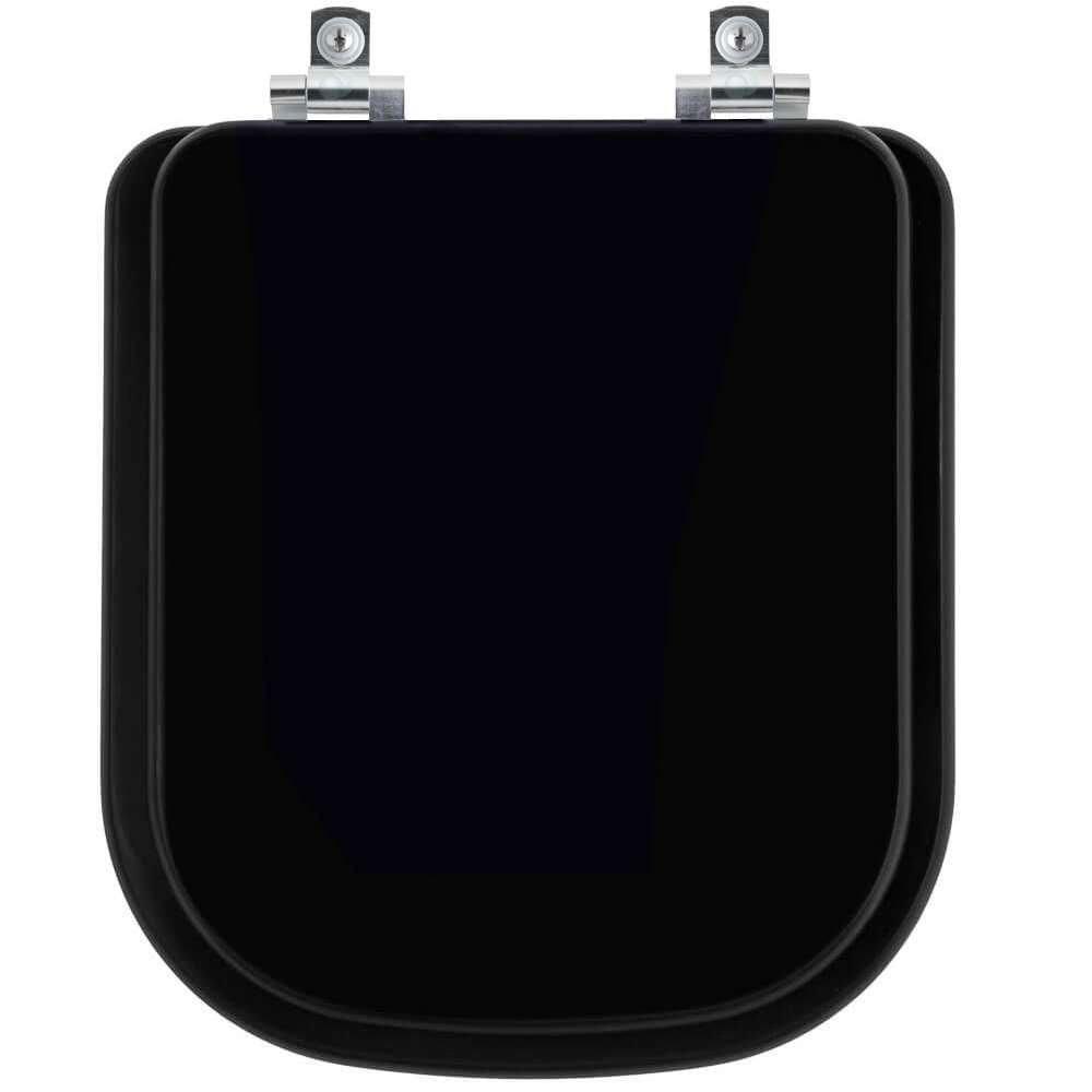 Assento Sanitário Soft Close Unic Ébano (Preto) para vaso Deca