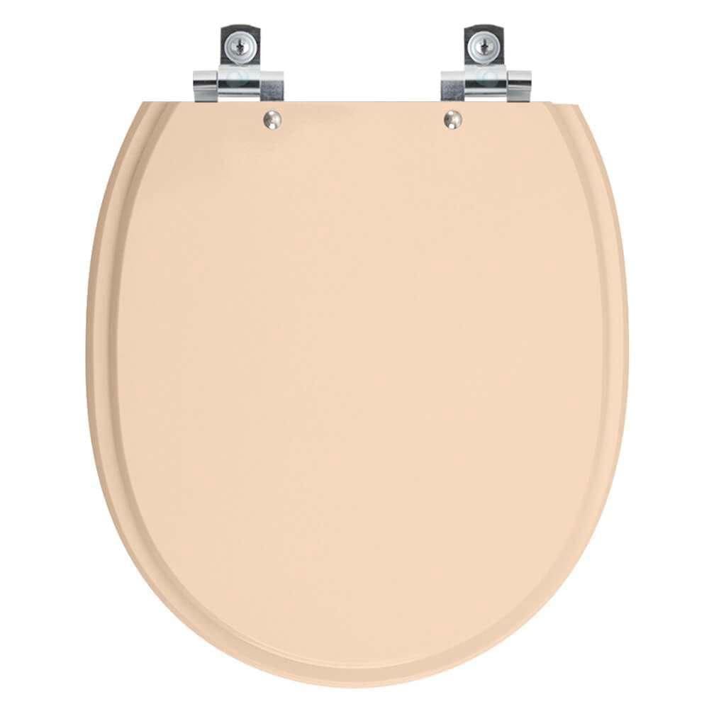 Assento Sanitário com Amortecedor Village Rosa Floral para vaso Deca