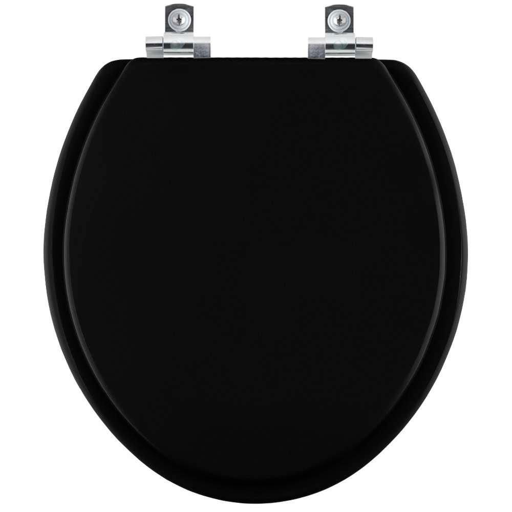 Assento Sanitário Soft Close Atlantis Preto para vaso Hervy